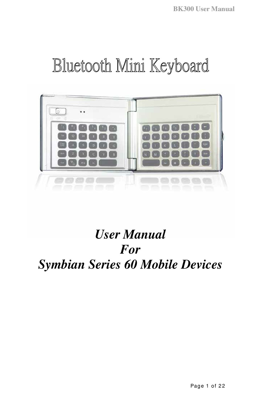 B-SPEECH SYMBIAN SERIES USER MANUAL Pdf Download | ManualsLib