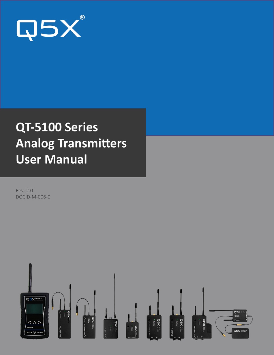 Q5X QT5100 SERIES USER MANUAL Pdf Download ManualsLib