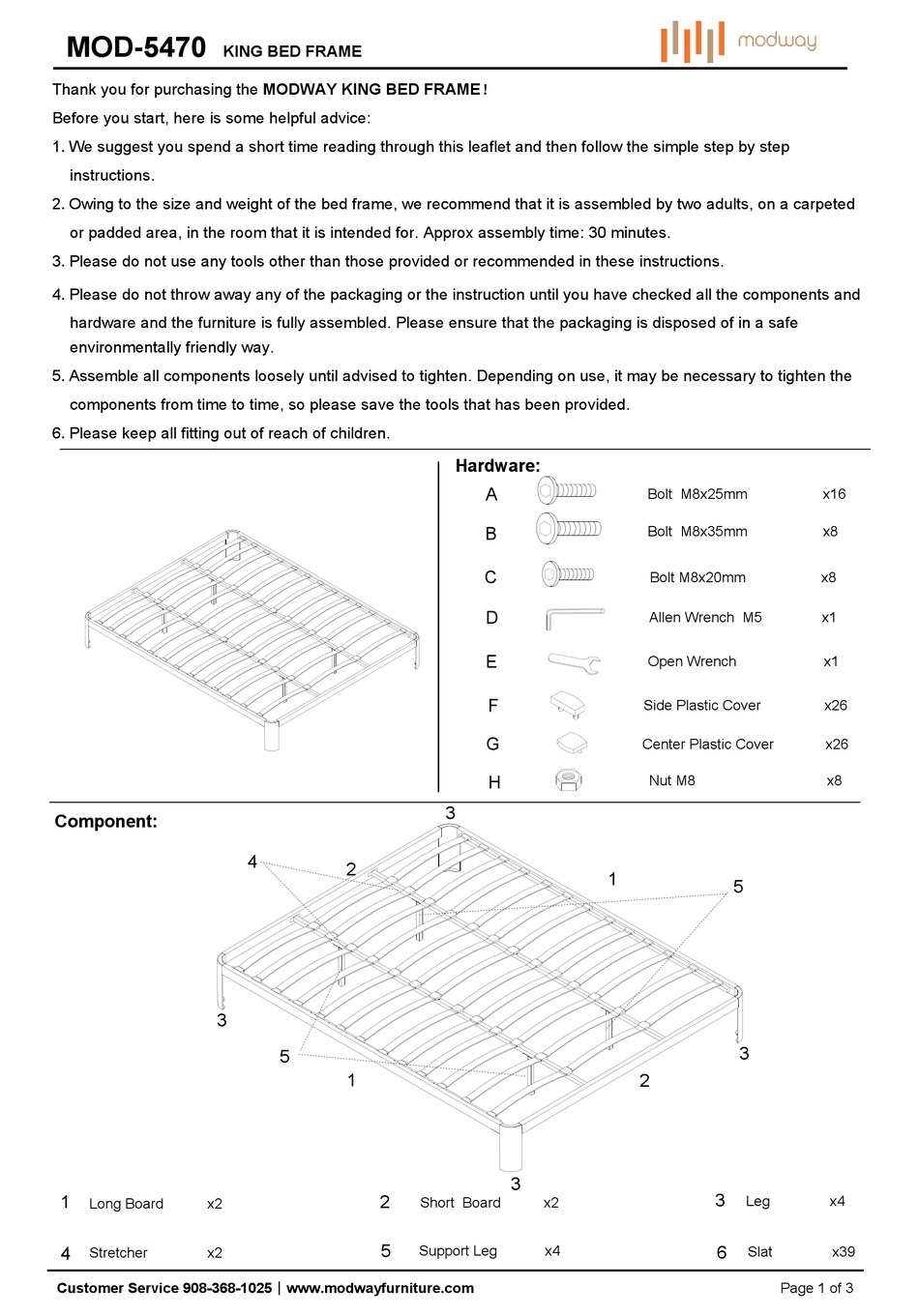 MODWAY MOD5470 QUICK START MANUAL Pdf Download ManualsLib