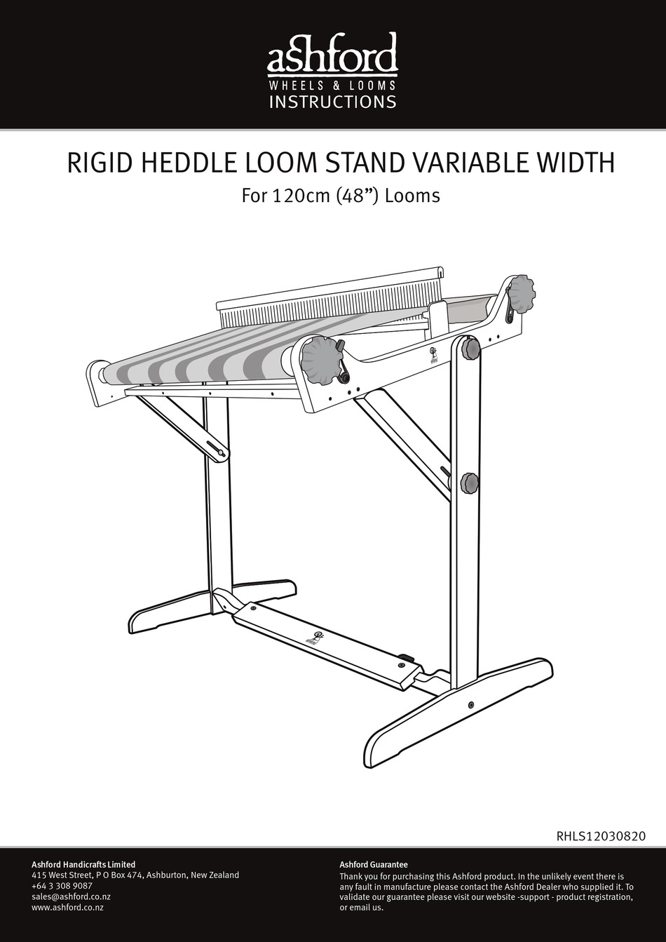 ASHFORD RHLS12 INSTRUCTIONS Pdf Download ManualsLib