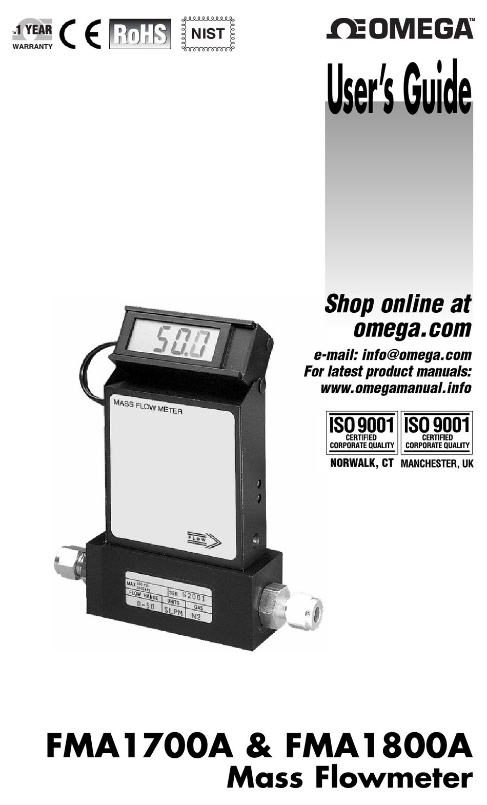 OMEGA FMA1700A USER MANUAL Pdf Download ManualsLib