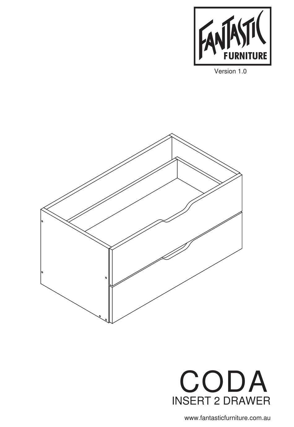 FANTASTIC FURNITURE CODA INSERT 2 DRAWER MANUAL Pdf Download ManualsLib
