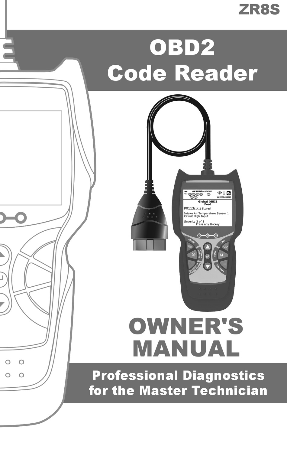 HARBOR FREIGHT TOOLS ZR8S OBD2 OWNER'S MANUAL Pdf Download ManualsLib