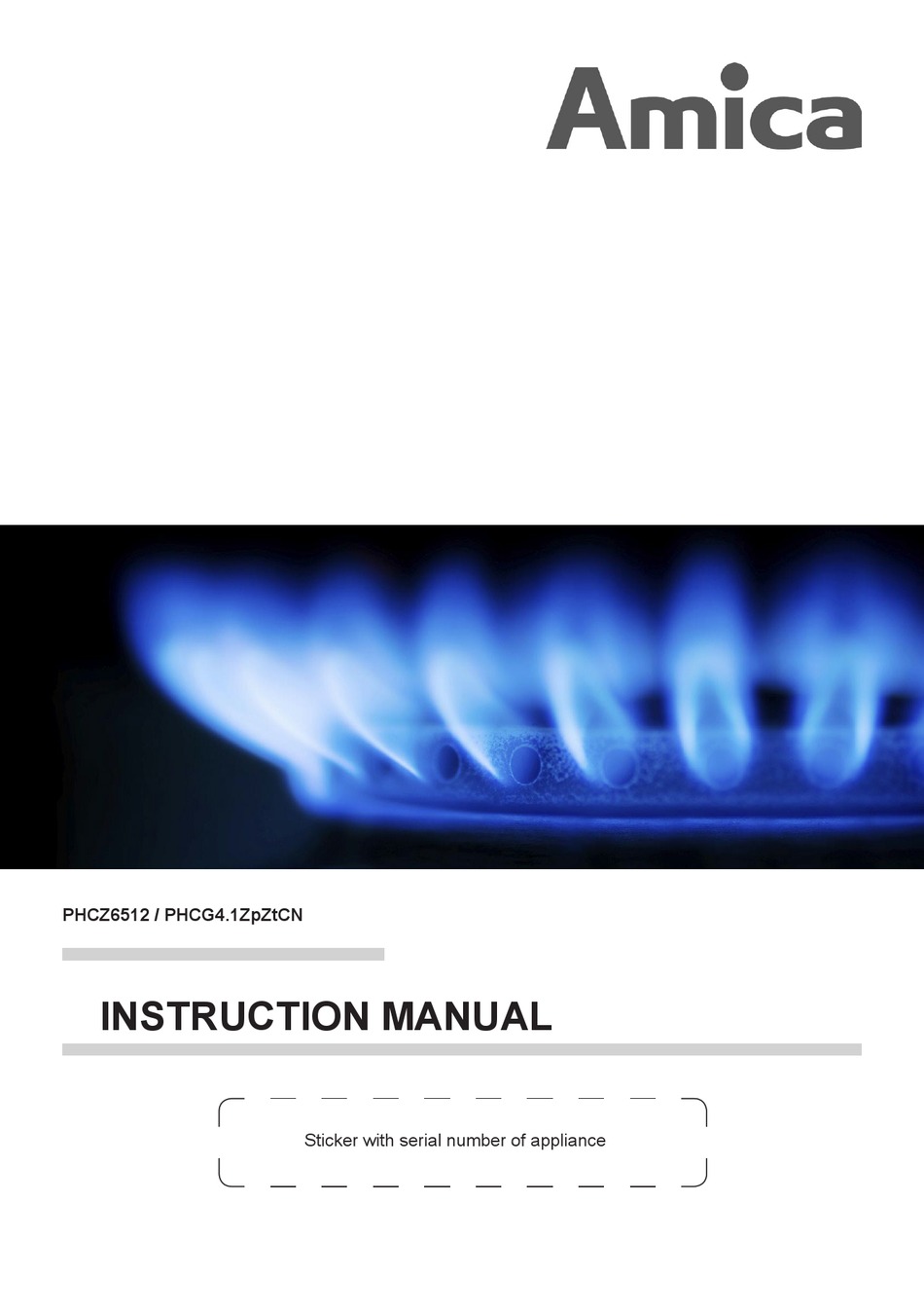 AMICA PHCZ6512 INSTRUCTION MANUAL Pdf Download ManualsLib