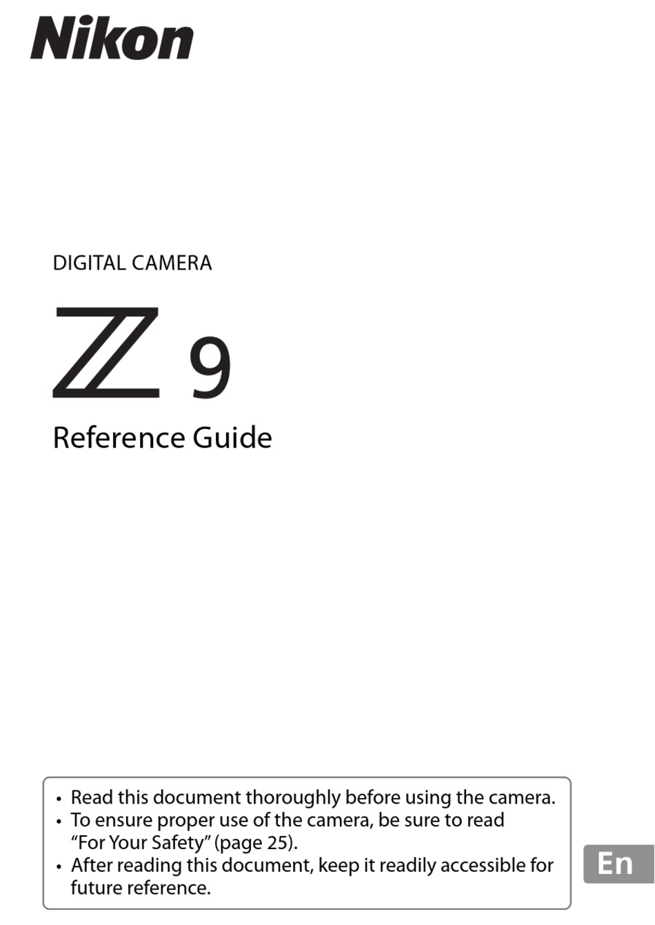 NIKON Z 9 REFERENCE MANUAL Pdf Download ManualsLib