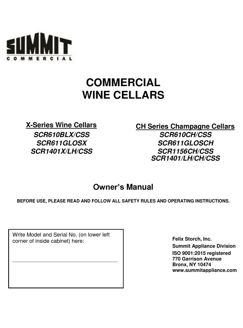 SUMMIT XSERIES OWNER'S MANUAL Pdf Download ManualsLib