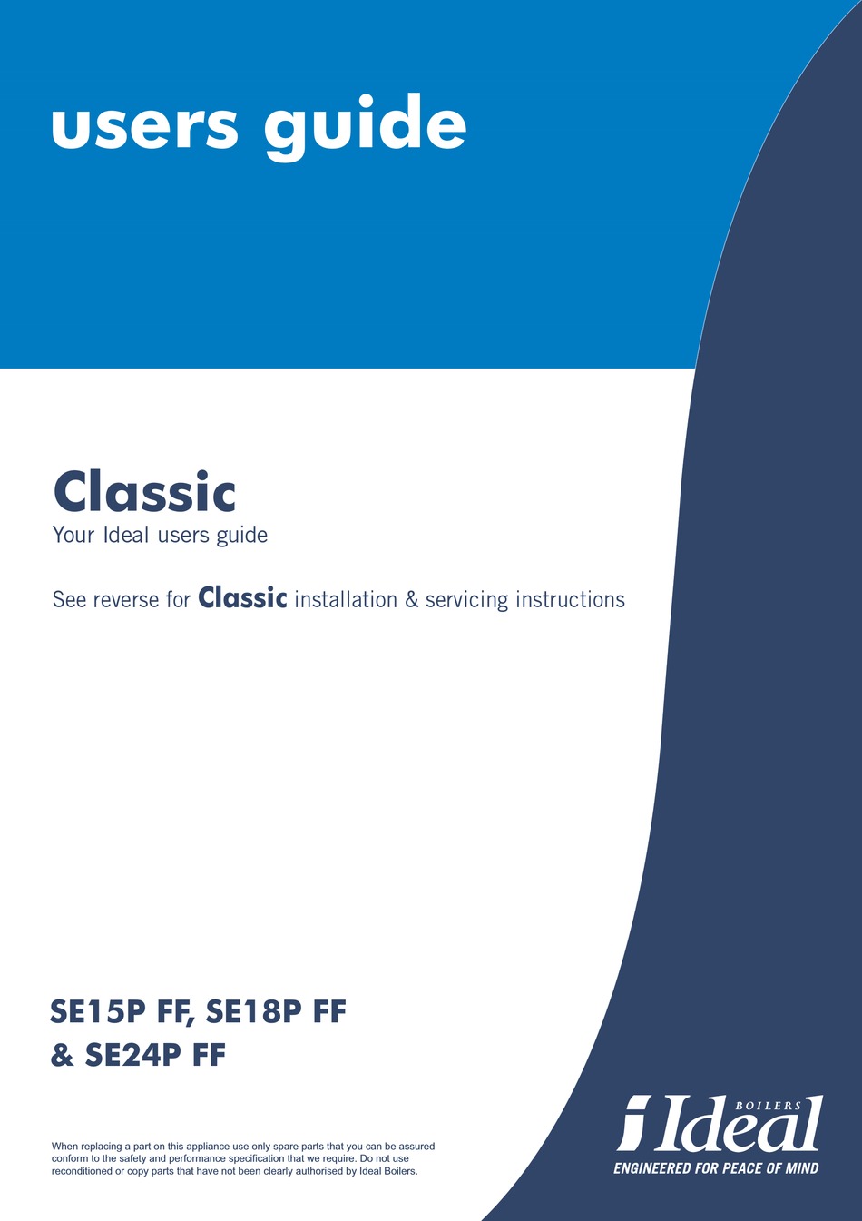 IDEAL BOILERS CLASSIC SE FF USER MANUAL Pdf Download ManualsLib