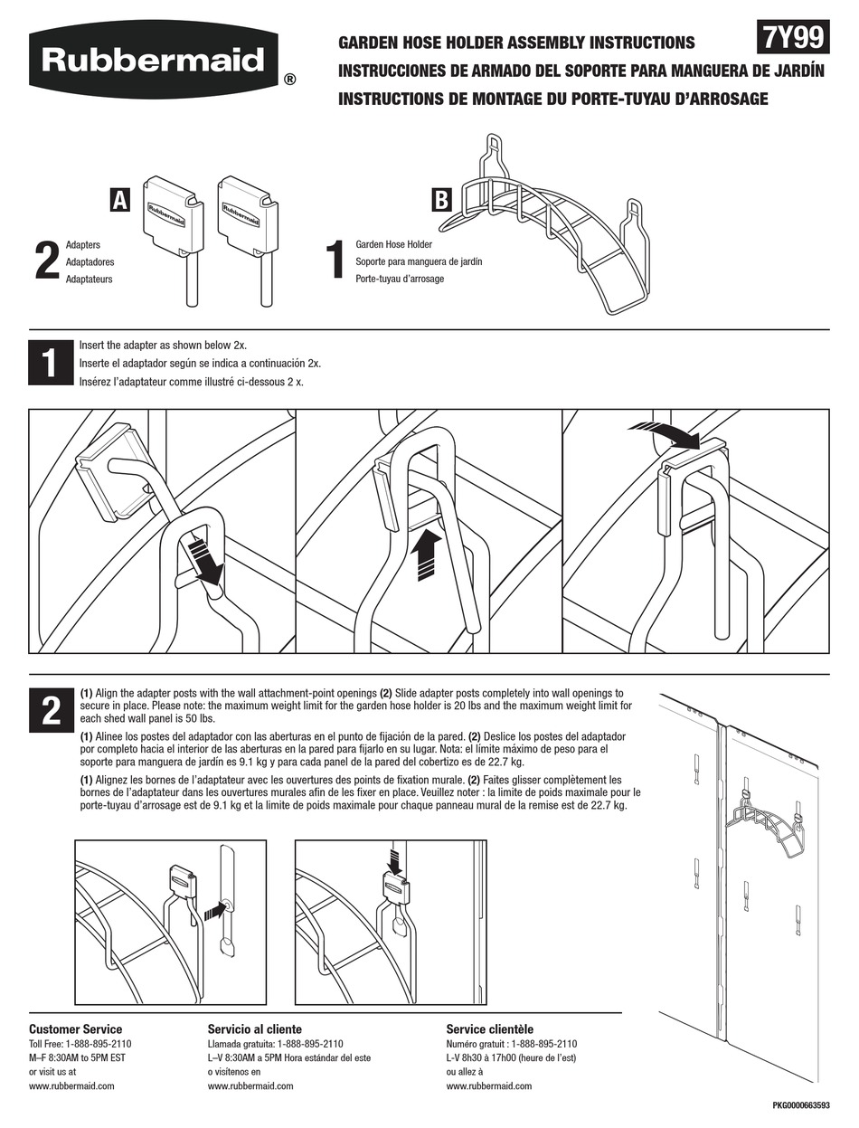 RUBBERMAID 7Y99 ASSEMBLY INSTRUCTIONS Pdf Download ManualsLib