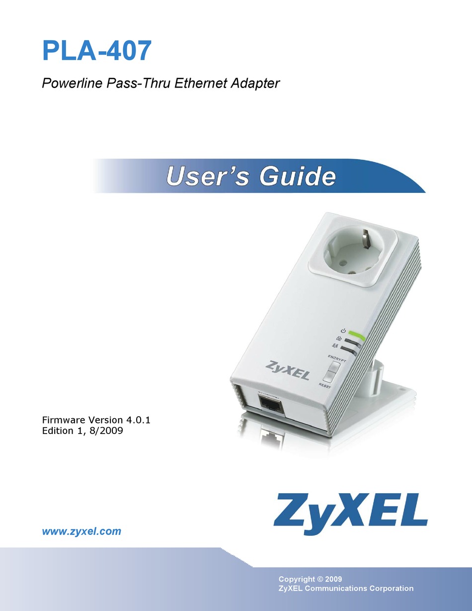 zyxel powerline adapter utility