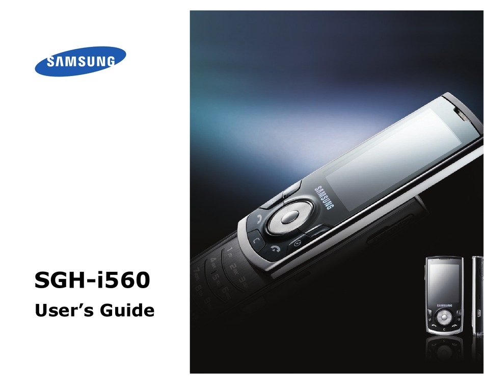 Samsung Sgh I560 Cell Phone User Manual Manualslib