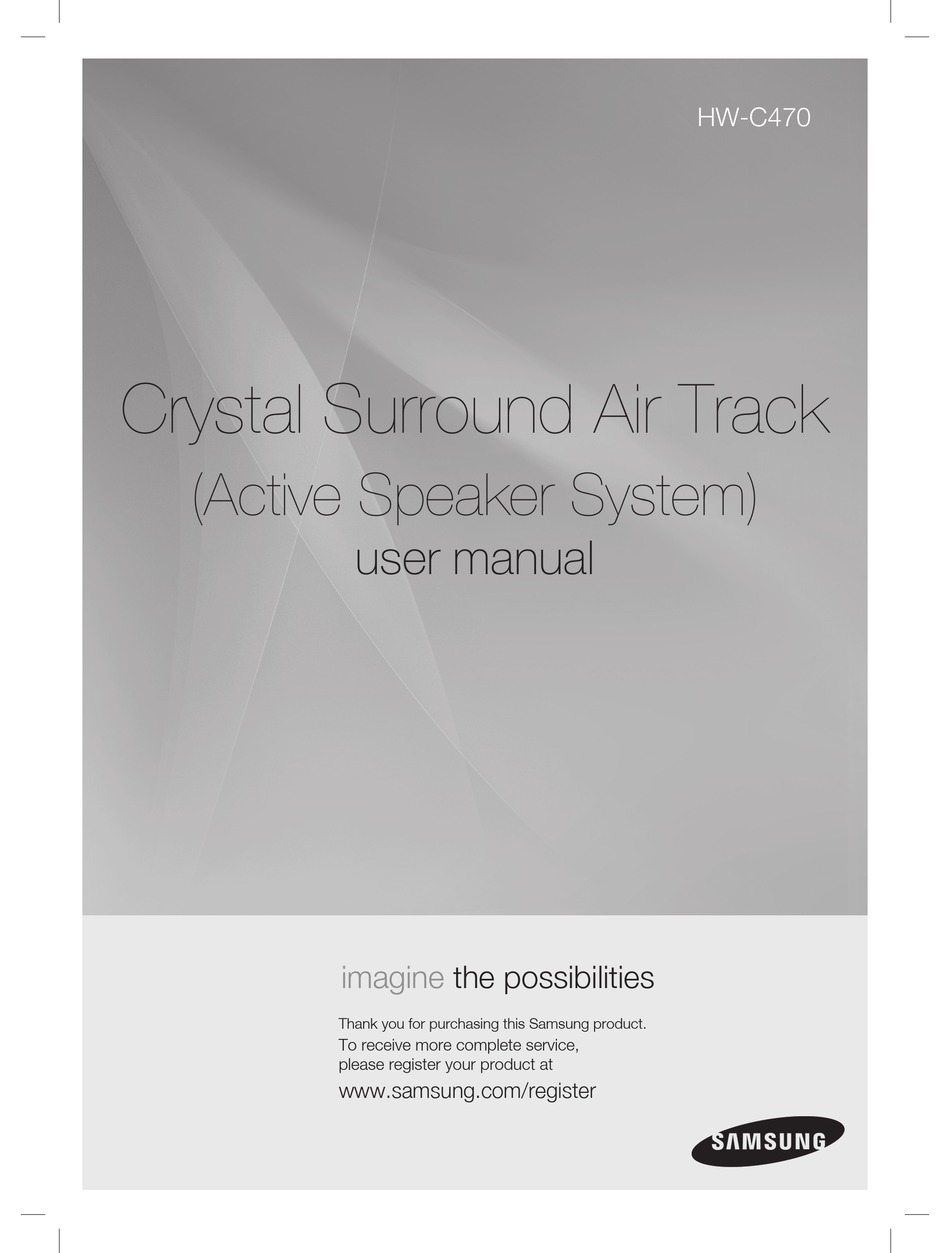 HW-C470 SPEAKER USER MANUAL | ManualsLib