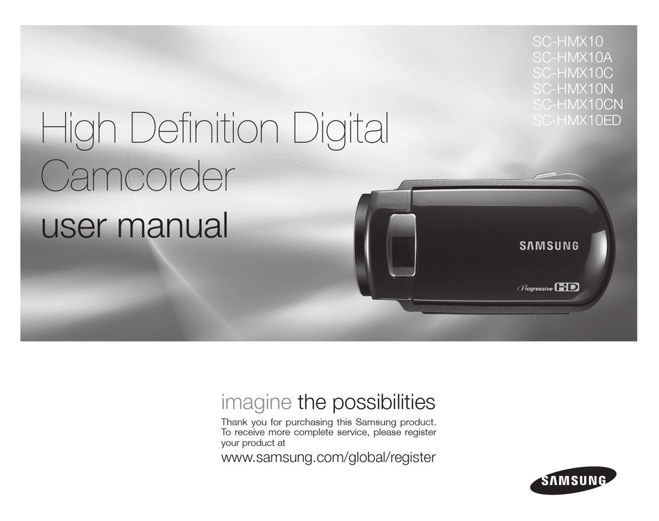 SAMSUNG SCHMX10C CAMCORDER USER MANUAL ManualsLib