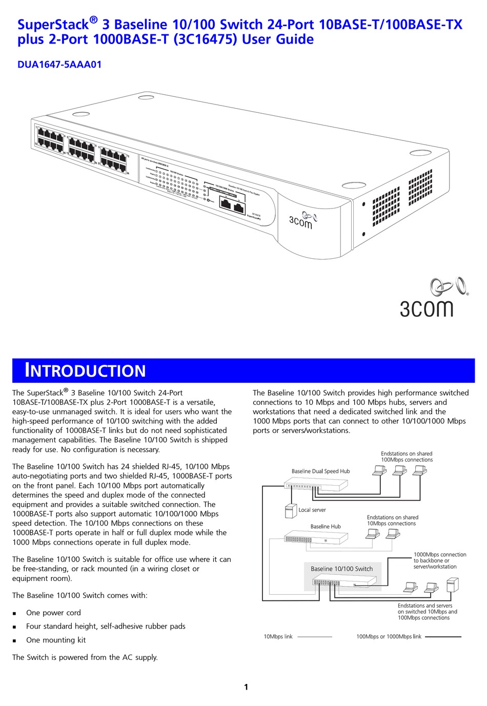 3 Superstack 3 3c16475 User Manual Pdf Download Manualslib