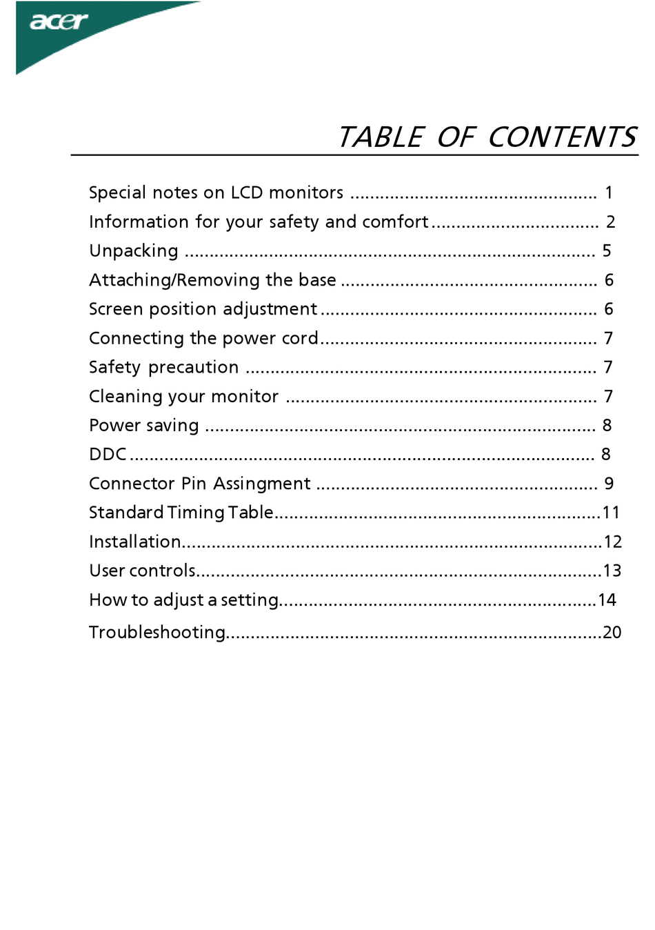 ACER X213H USER MANUAL Pdf Download | ManualsLib