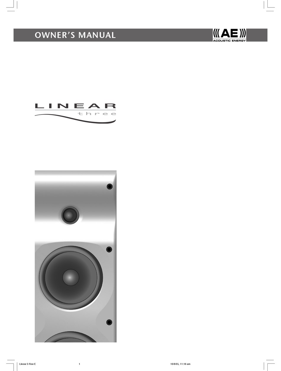 acoustic energy linear 3