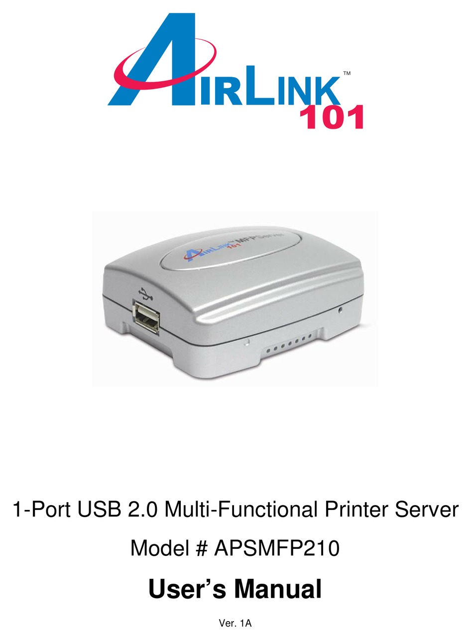 airlink101 wireless printer server