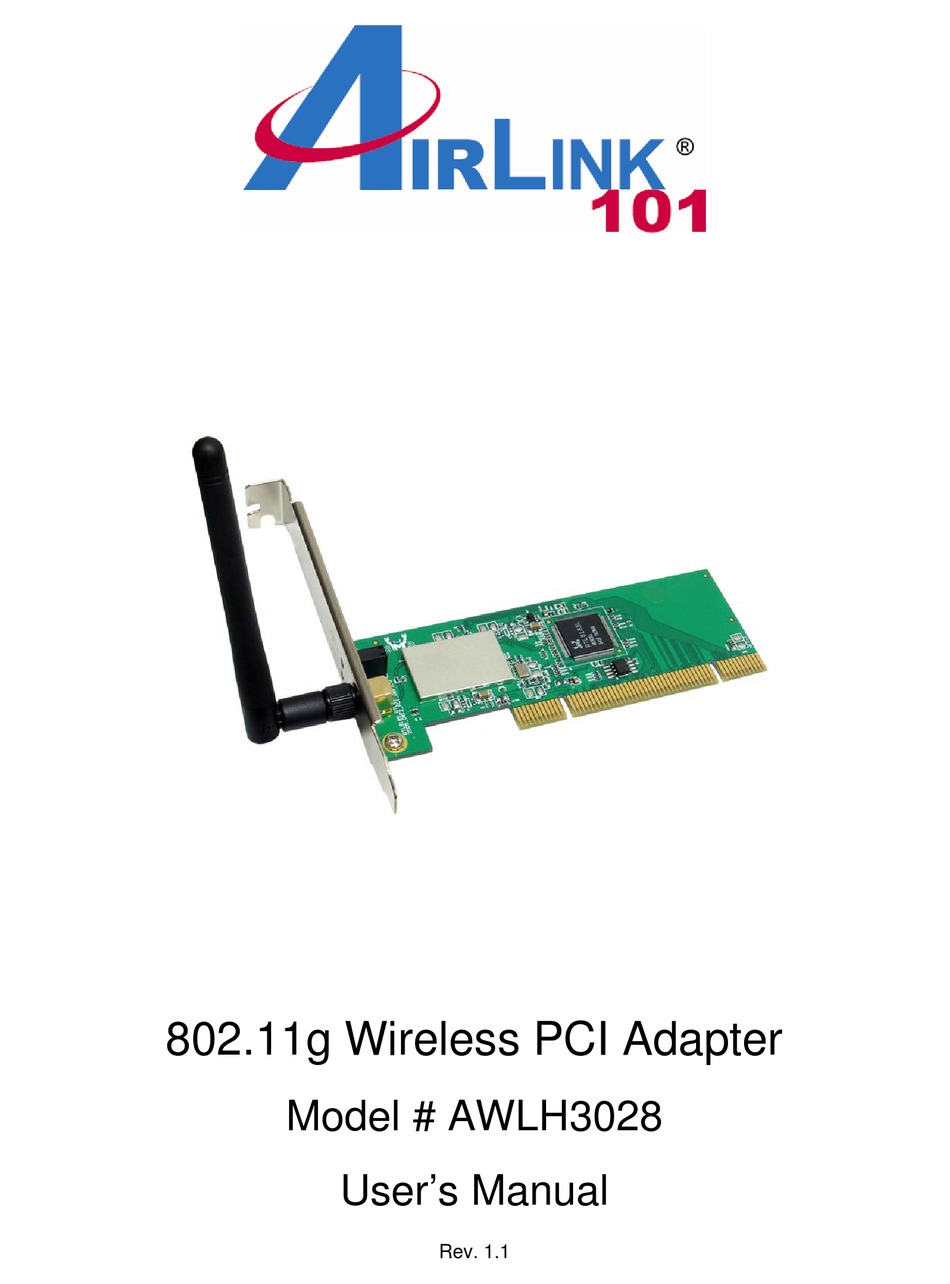 airlink101 wireless pci adapter driver download