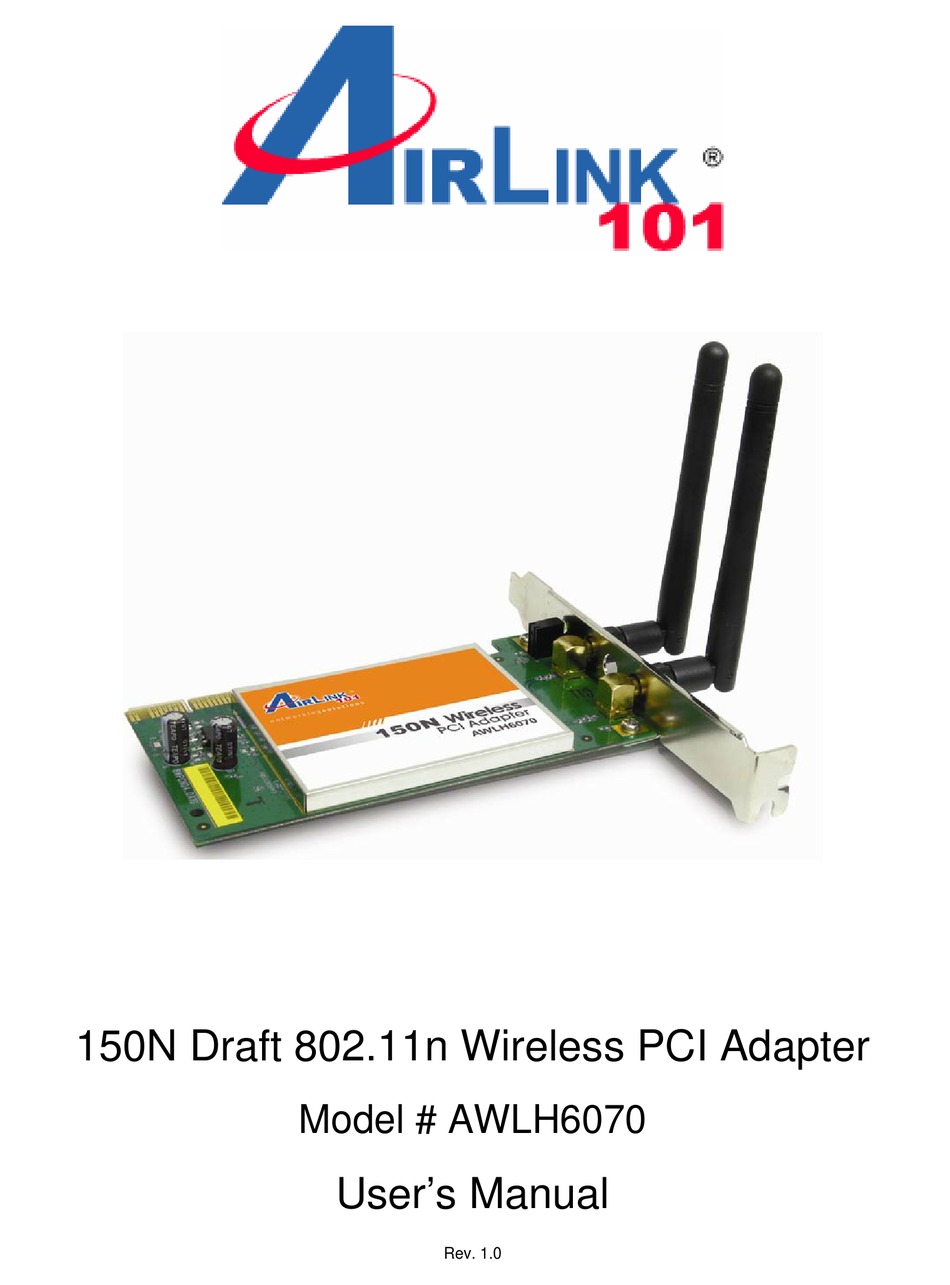airlink101 wireless pci adapter driver airlink101 wireless pci adapter driver