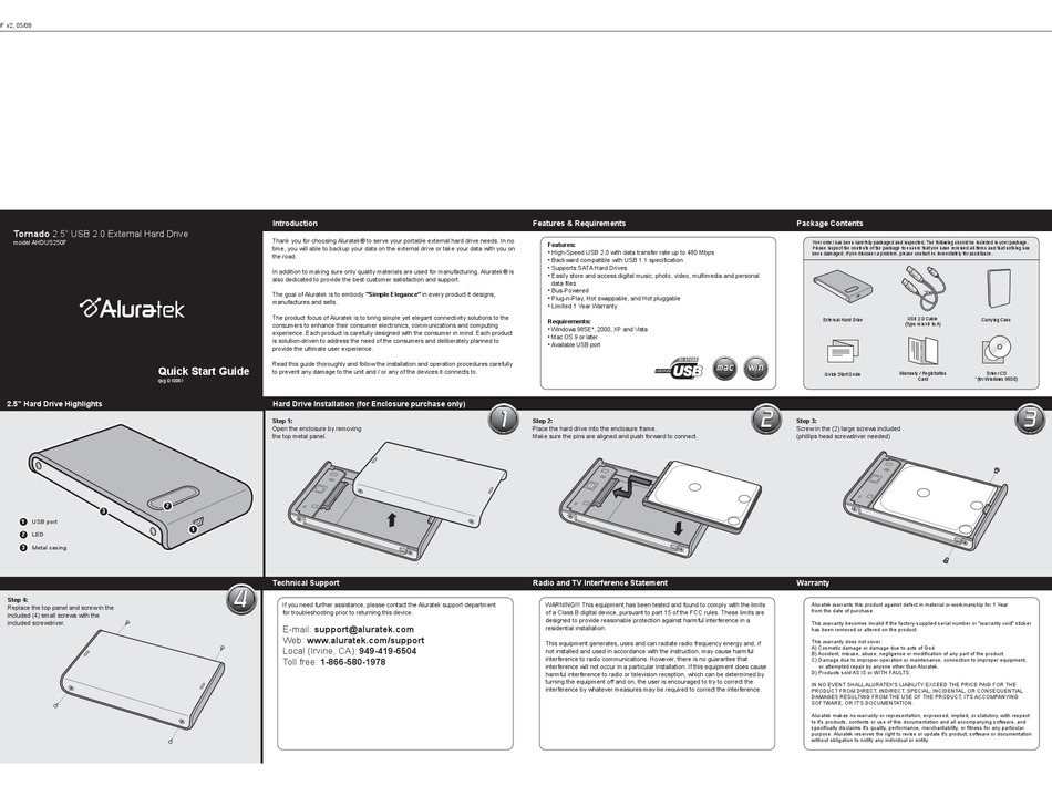ALURATEK AHDUS250F320 QUICK START MANUAL Pdf Download ManualsLib