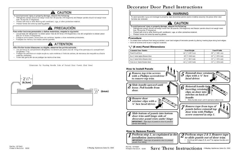 AMANA ACD2238HTS INSTRUCTIONS Pdf Download | ManualsLib