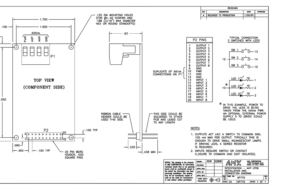 AMX AXP-CPI8 SCHEMATIC DIAGRAM Pdf Download | ManualsLib