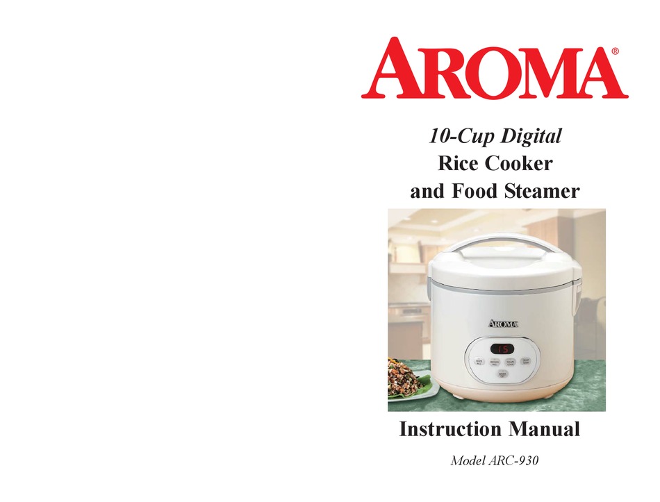 AROMA ARC-930 INSTRUCTION MANUAL Pdf Download | ManualsLib Aroma Rice Cooker Model Arc 930