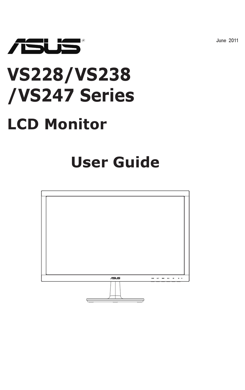 how to remove asus vs247 monitor stand