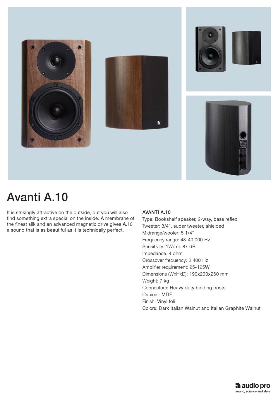 AUDIO PRO AVANTI A.70 オーディオプロ アヴァンティ 高級