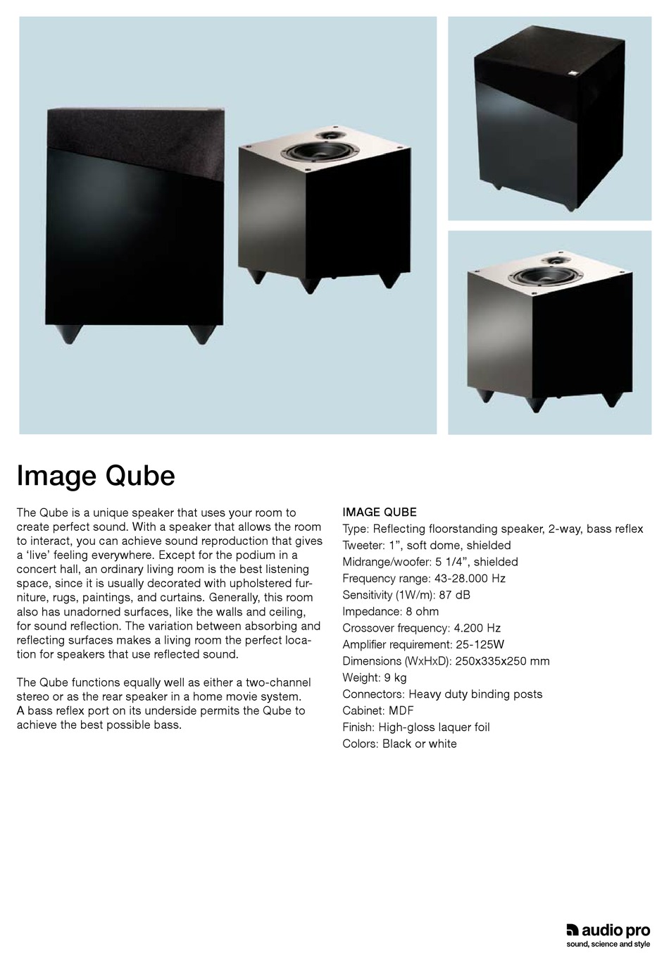 Audio Pro Qube Specifications Pdf Download Manualslib Audio Pro Qube Specifications Pdf Download Manualslib