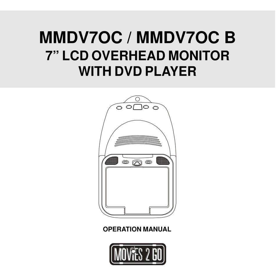 AUDIOVOX MMDV70CB OPERATION MANUAL Pdf Download | ManualsLib
