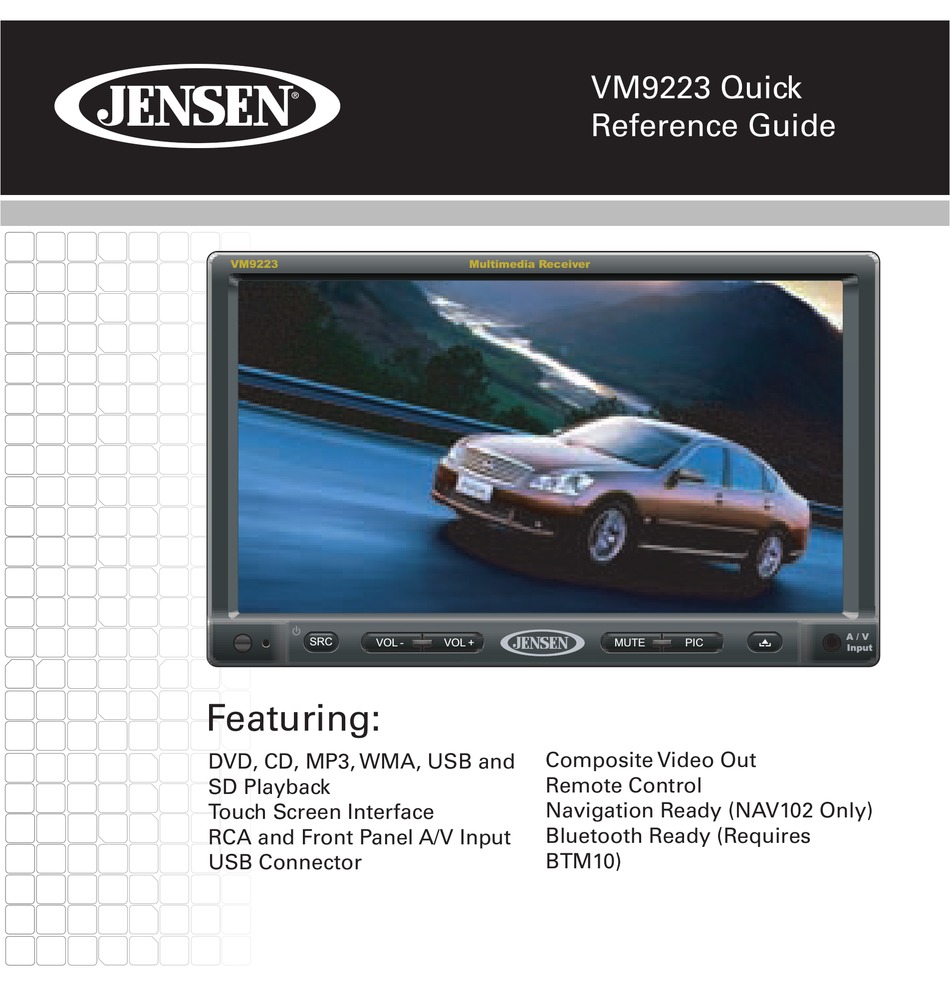 AUDIOVOX VM9223 CAR VIDEO SYSTEM REFERENCE MANUAL ManualsLib