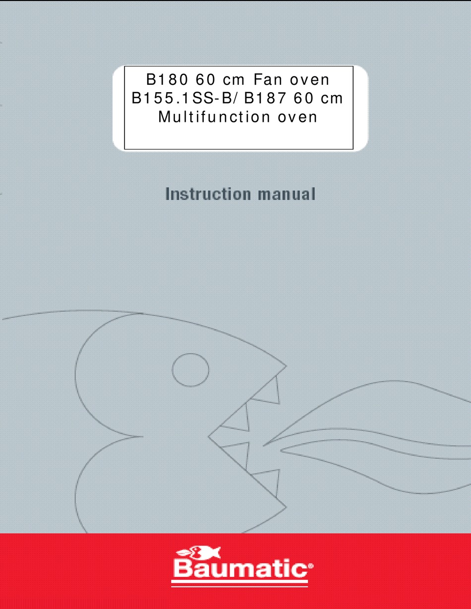 BAUMATIC B155.1 OVEN INSTRUCTION MANUAL ManualsLib