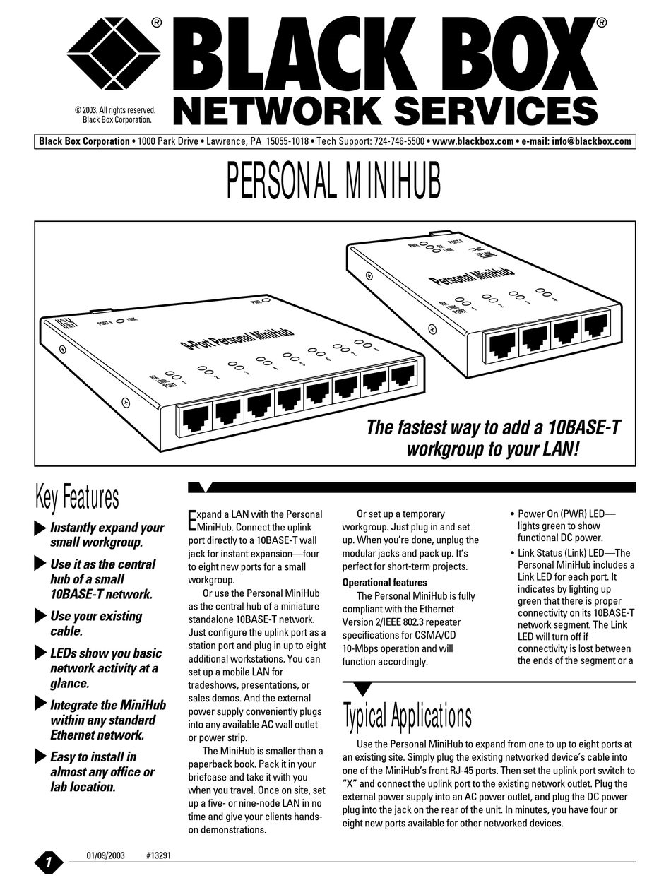 black-box-le2650a-switch-specifications-manualslib