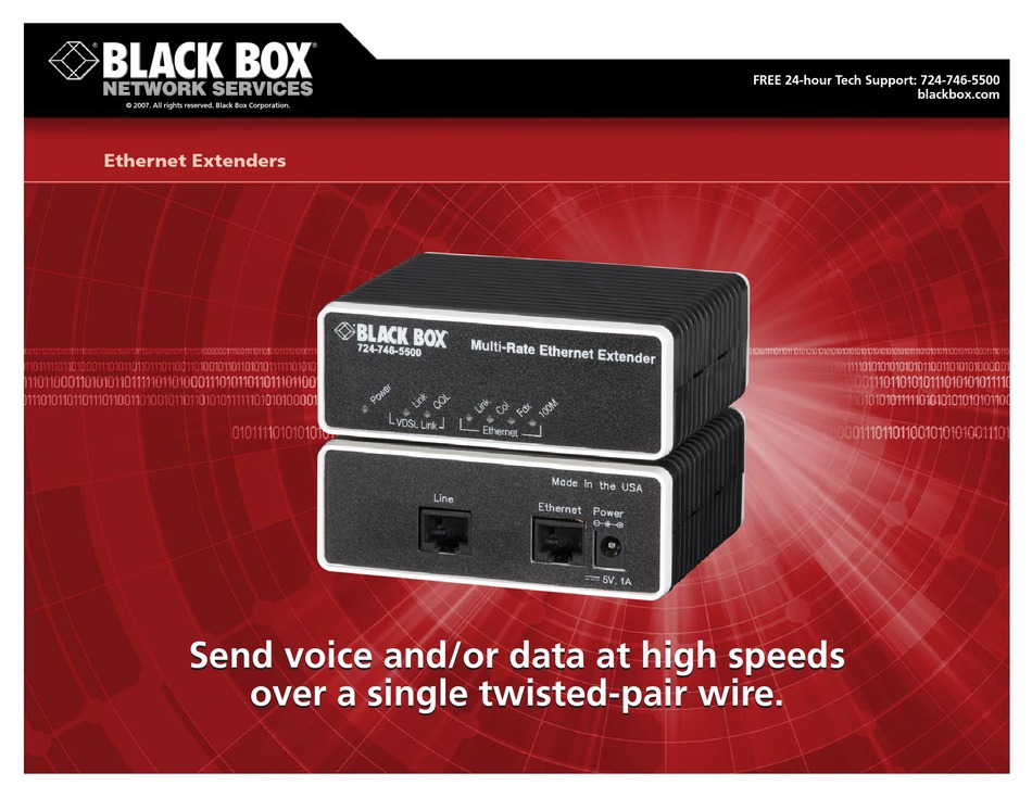 black-box-lb200a-extender-specifications-manualslib