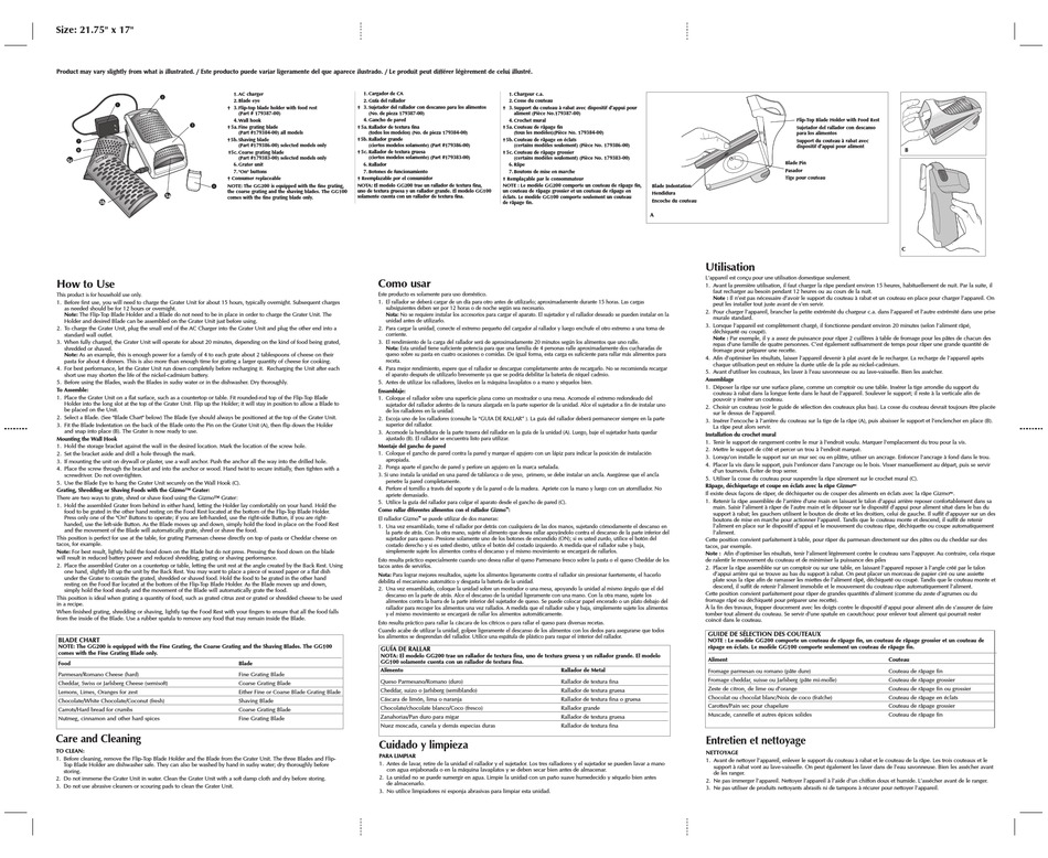 BLACK & DECKER GIZMO GG100 USE AND CARE BOOK Pdf Download ManualsLib