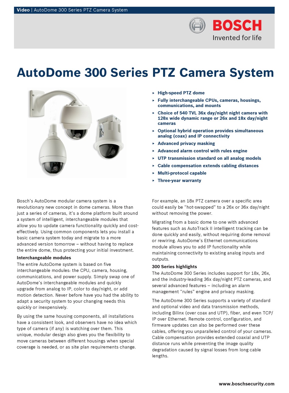 BOSCH VG4-322-ECS0WF SPECIFICATIONS Pdf Download | ManualsLib