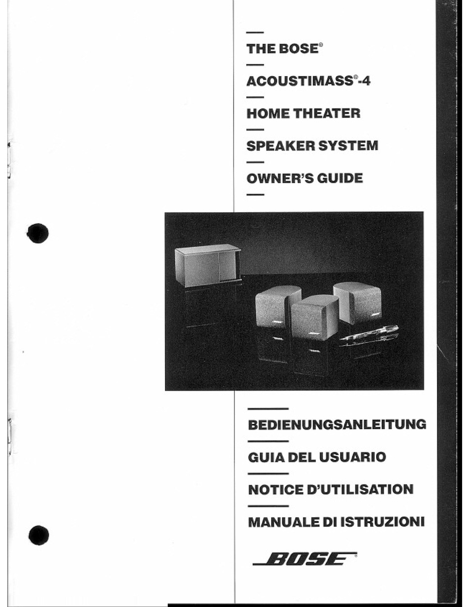 bose acoustimass 4 specs