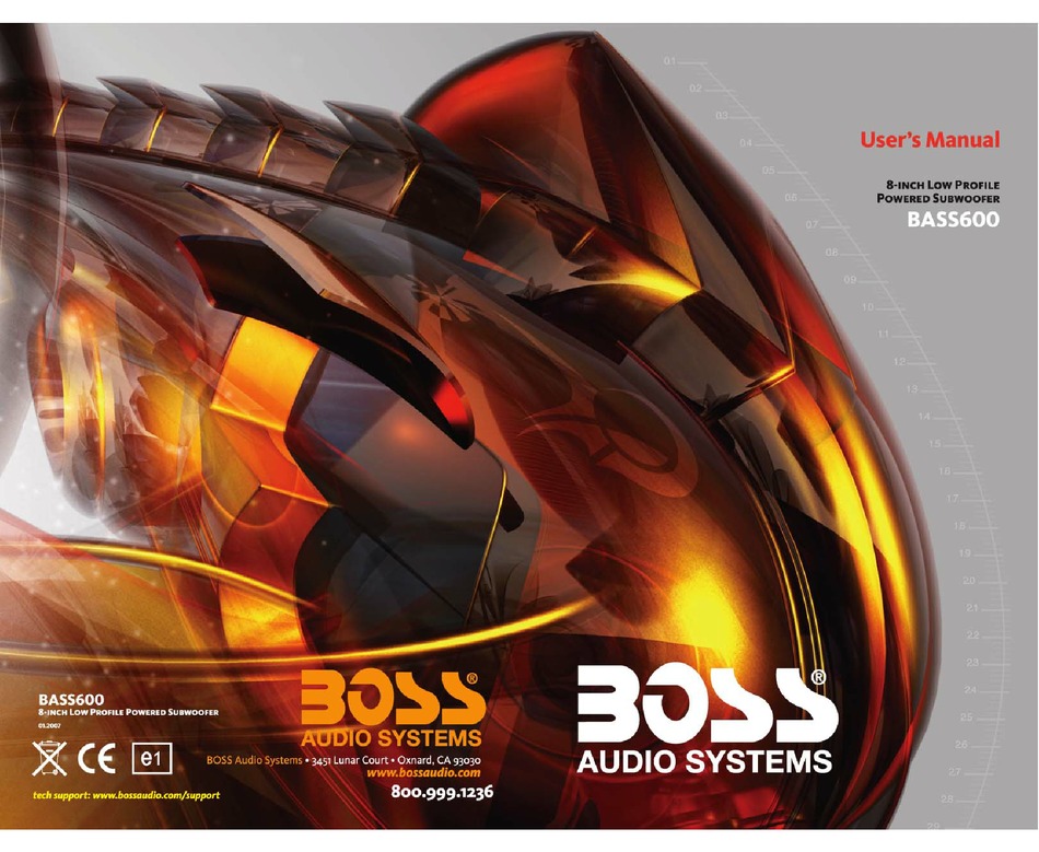 boss bass600 amplified subwoofer