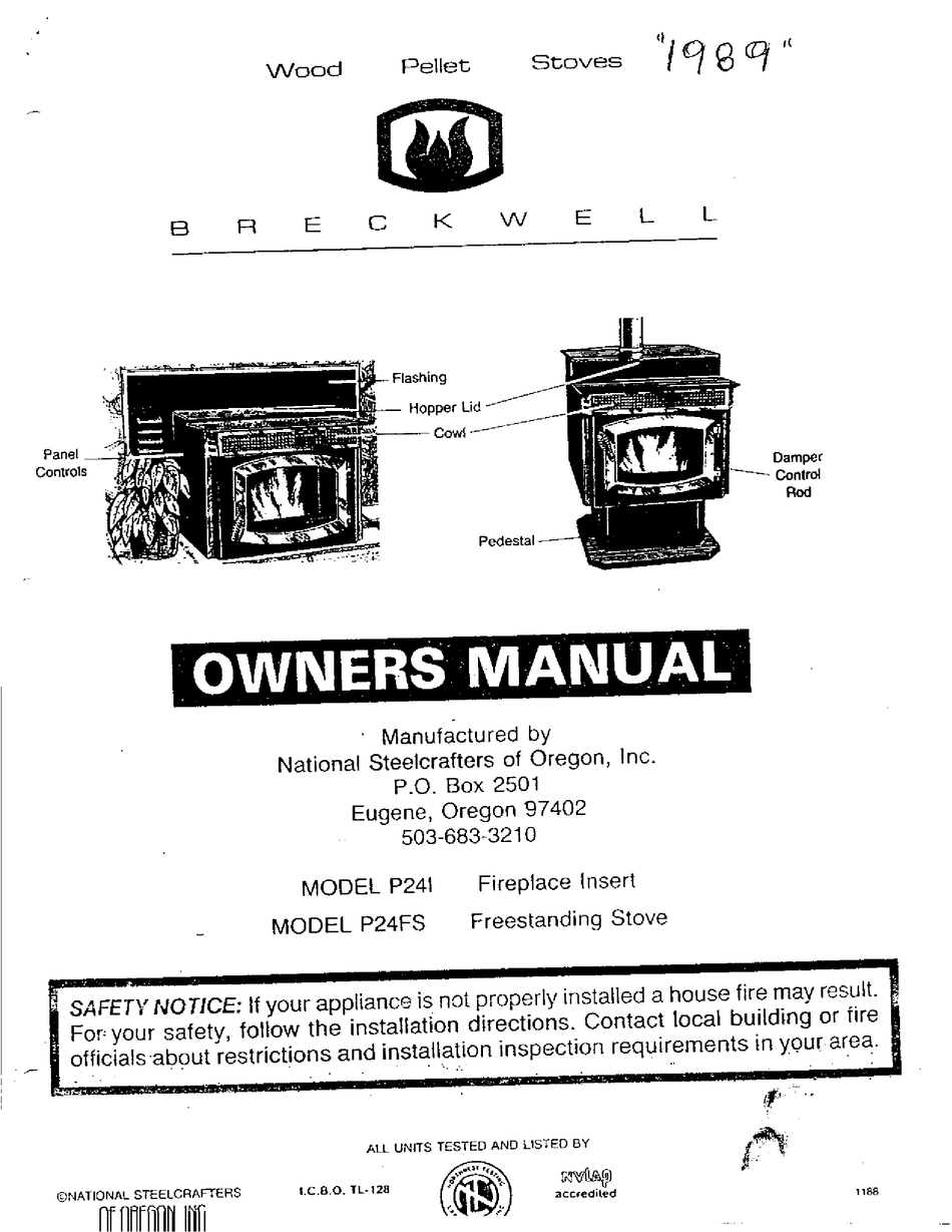 BRECKWELL P24FSA OWNER'S MANUAL Pdf Download | ManualsLib