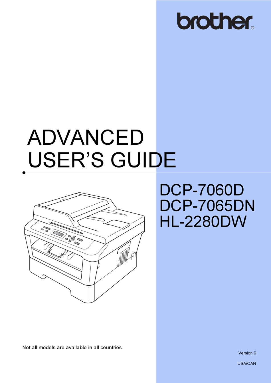 BROTHER DCP 7065DN ADVANCED USER'S MANUAL Pdf Download | ManualsLib