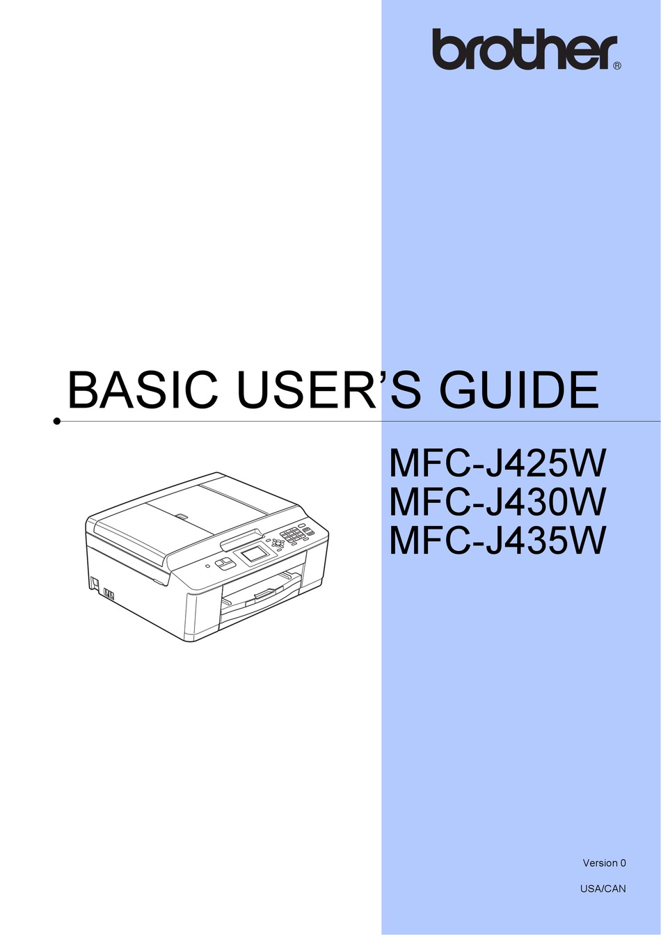 Brother Mfc J430w Basic User S Manual Pdf Download Manualslib