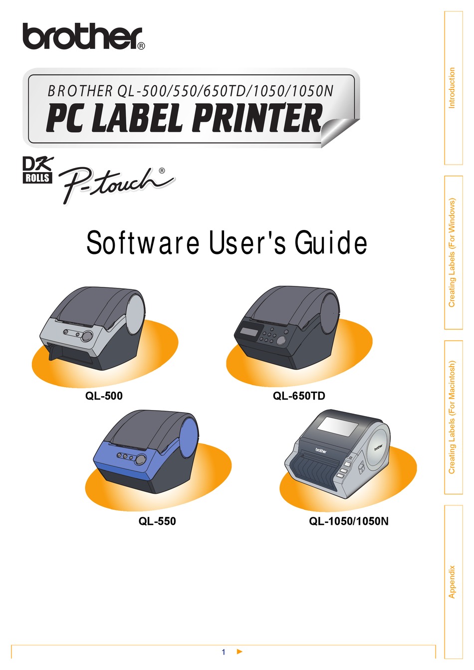 brother p-touch ql-1050 software download