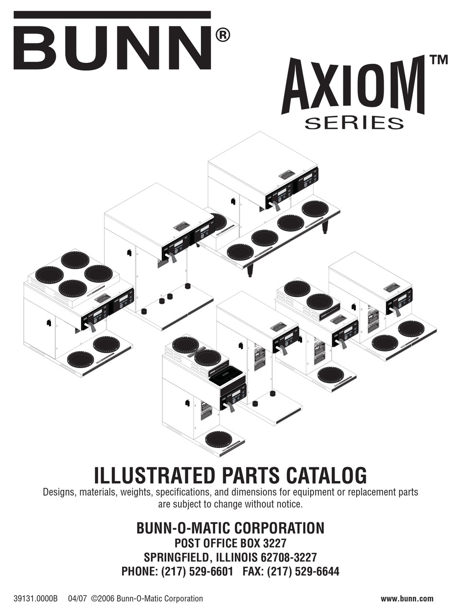 BUNN DUAL COFFEE MAKER ILLUSTRATED PARTS CATALOG ManualsLib