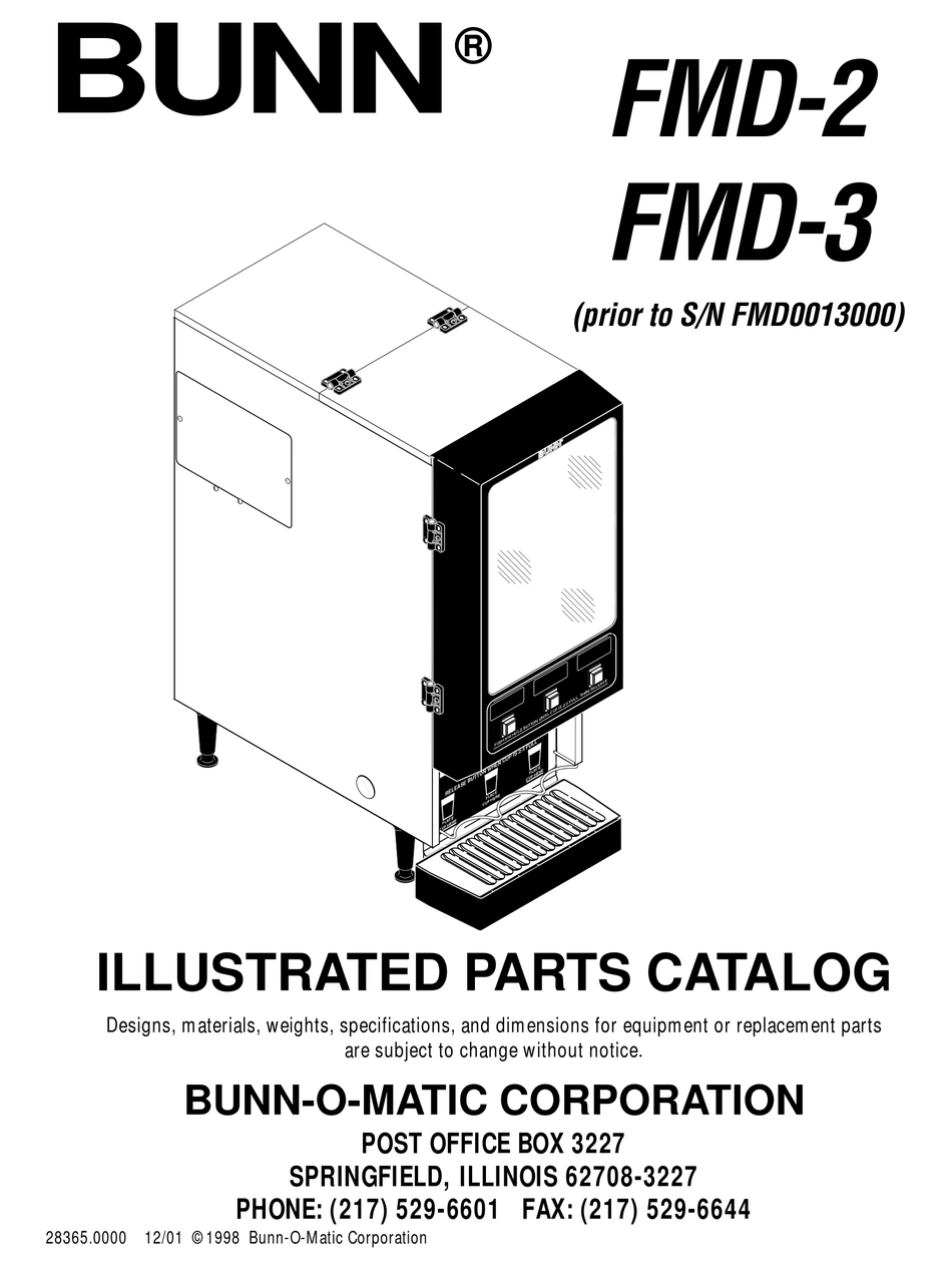 Bunn FMD-2 - Fresh Mix Dispenser - 2 Hoppers