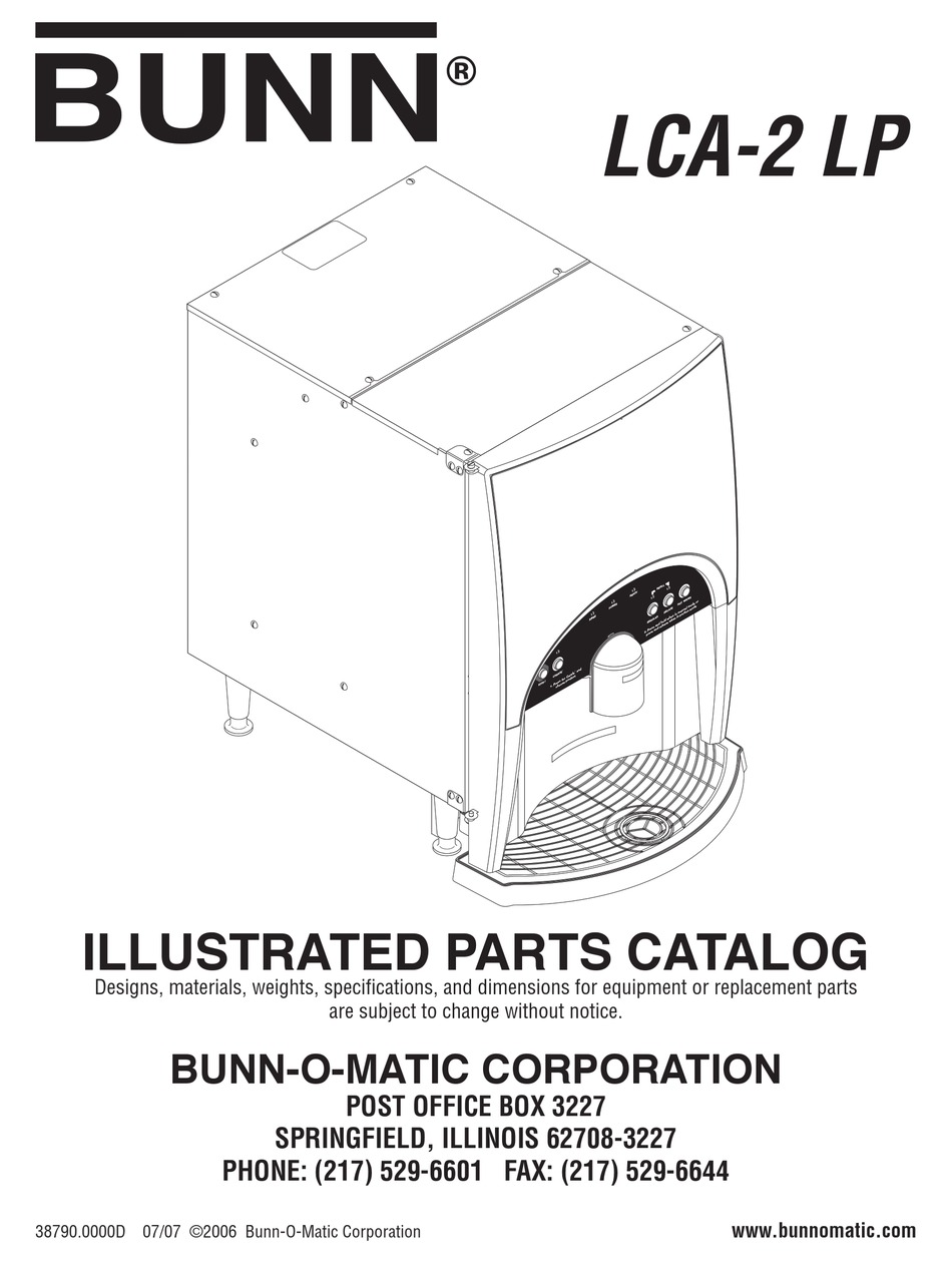 bunn lca 2 lp