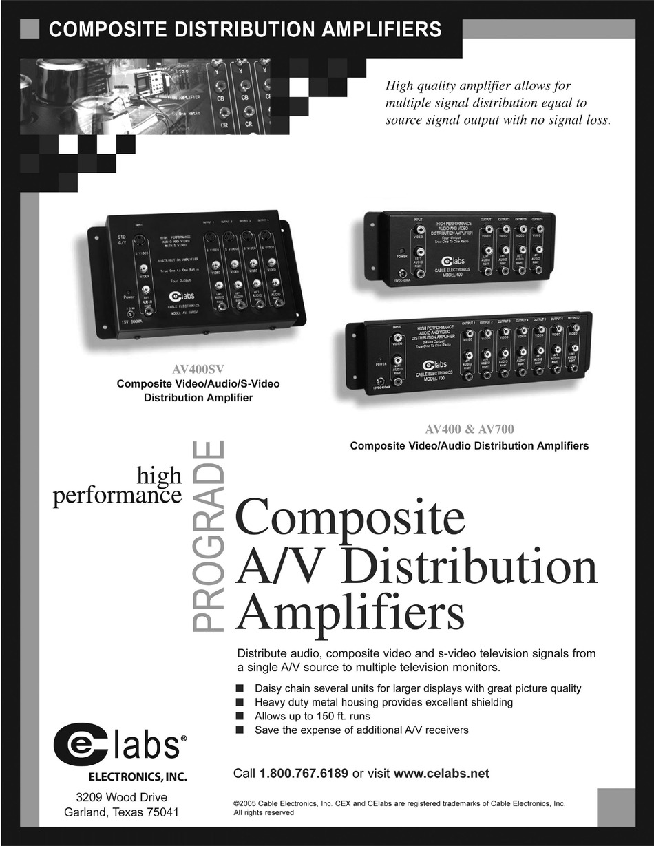 ce-labs-av400-amplifier-specifications-manualslib