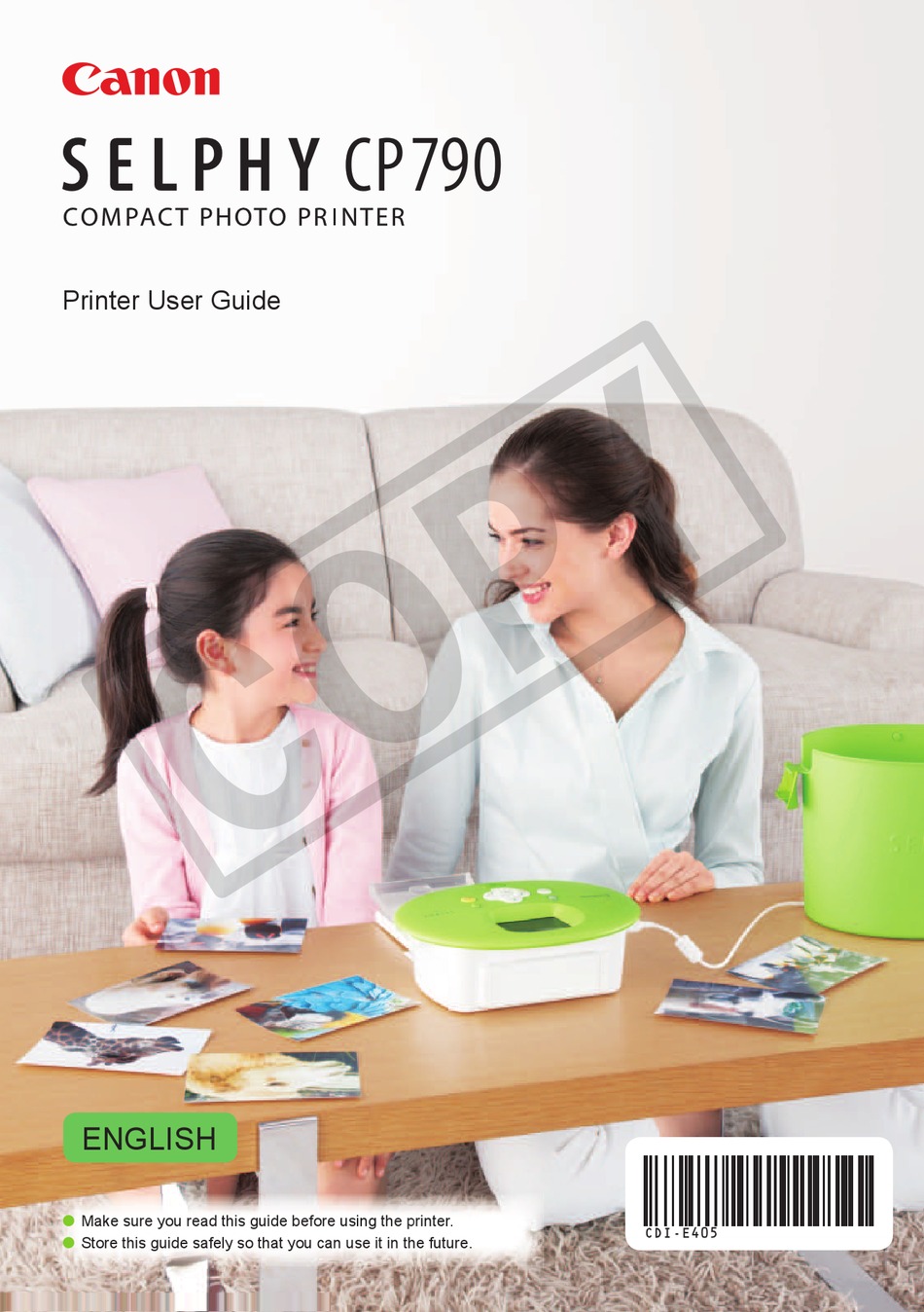 CANON SELPHY CP790 PRINTER PRINTER USER 