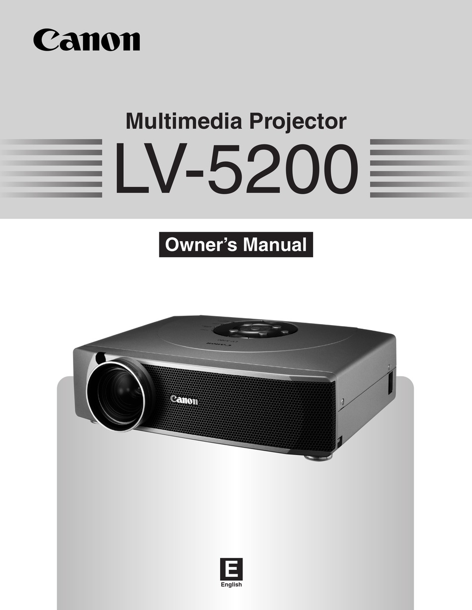 Canon LV-5110 3LCD Projector Specs