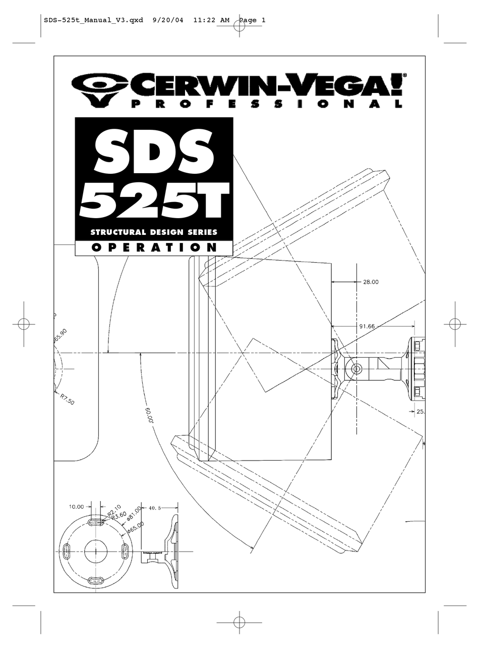 cerwin vega sds 525