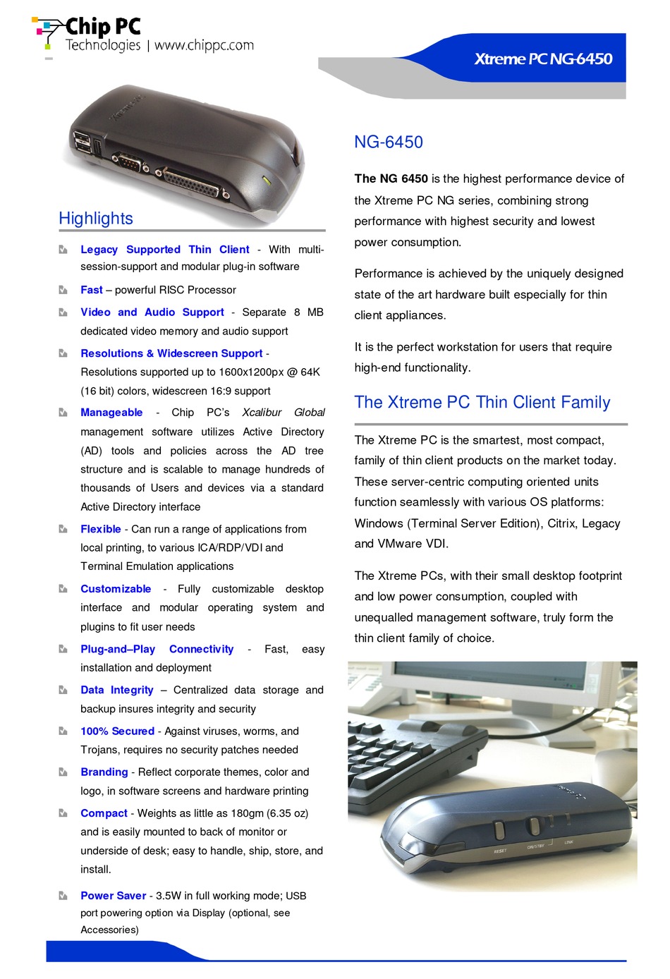 Chip Pc Xtreme Pc Ng6450 Specifications Pdf Download Manualslib